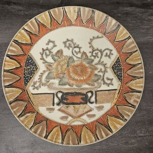 Japanese Satsuma Handpainted Decorative Wall Plate